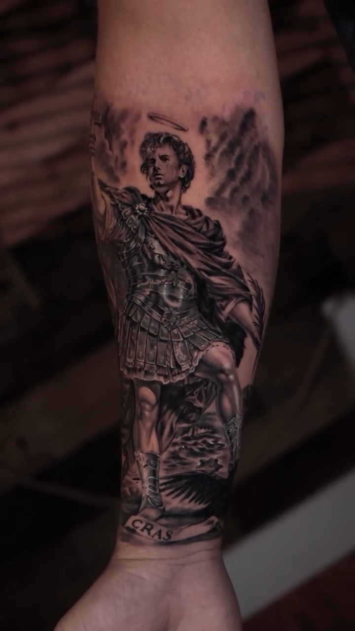 Tattoo by @davier_del_castillo โ realism, black_and_grey