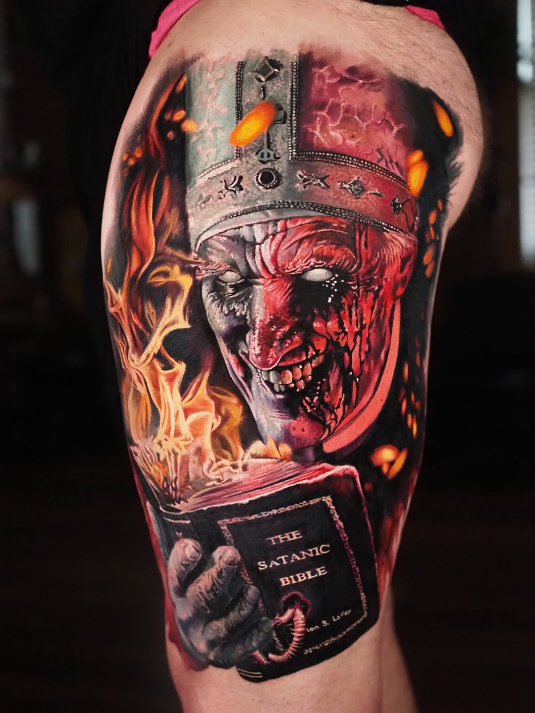 Tattoo by @anna_belle_tattoo β dark_realism, trash_polka