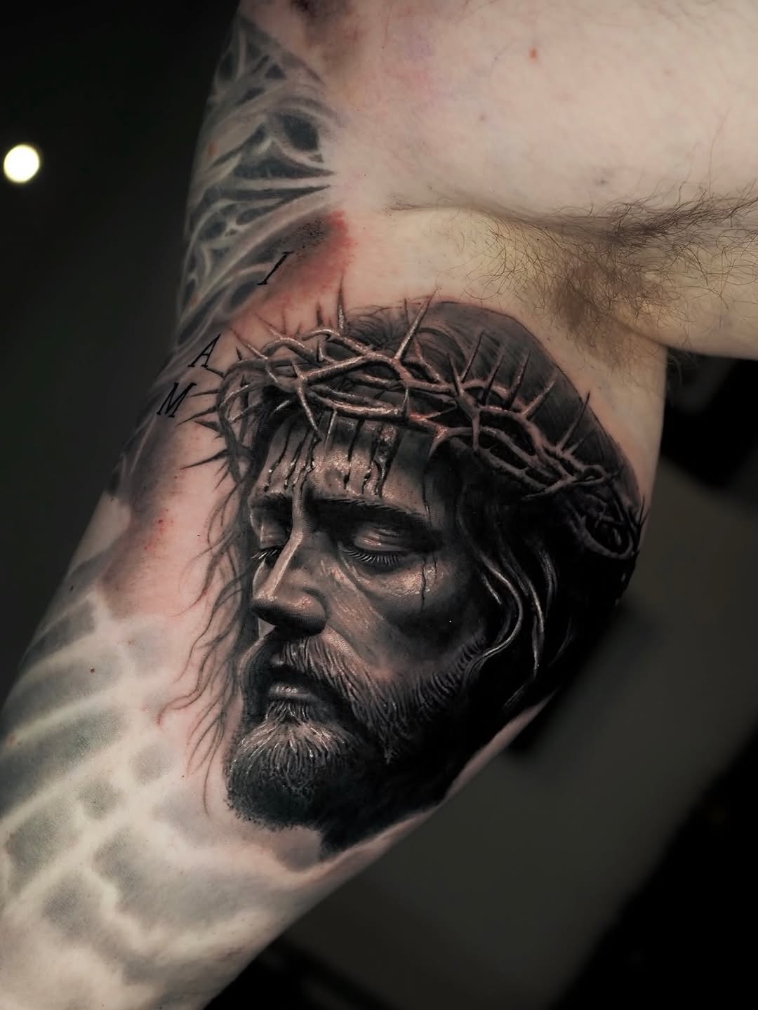 Tattoo by @anna_belle_tattoo β realism, black_and_grey