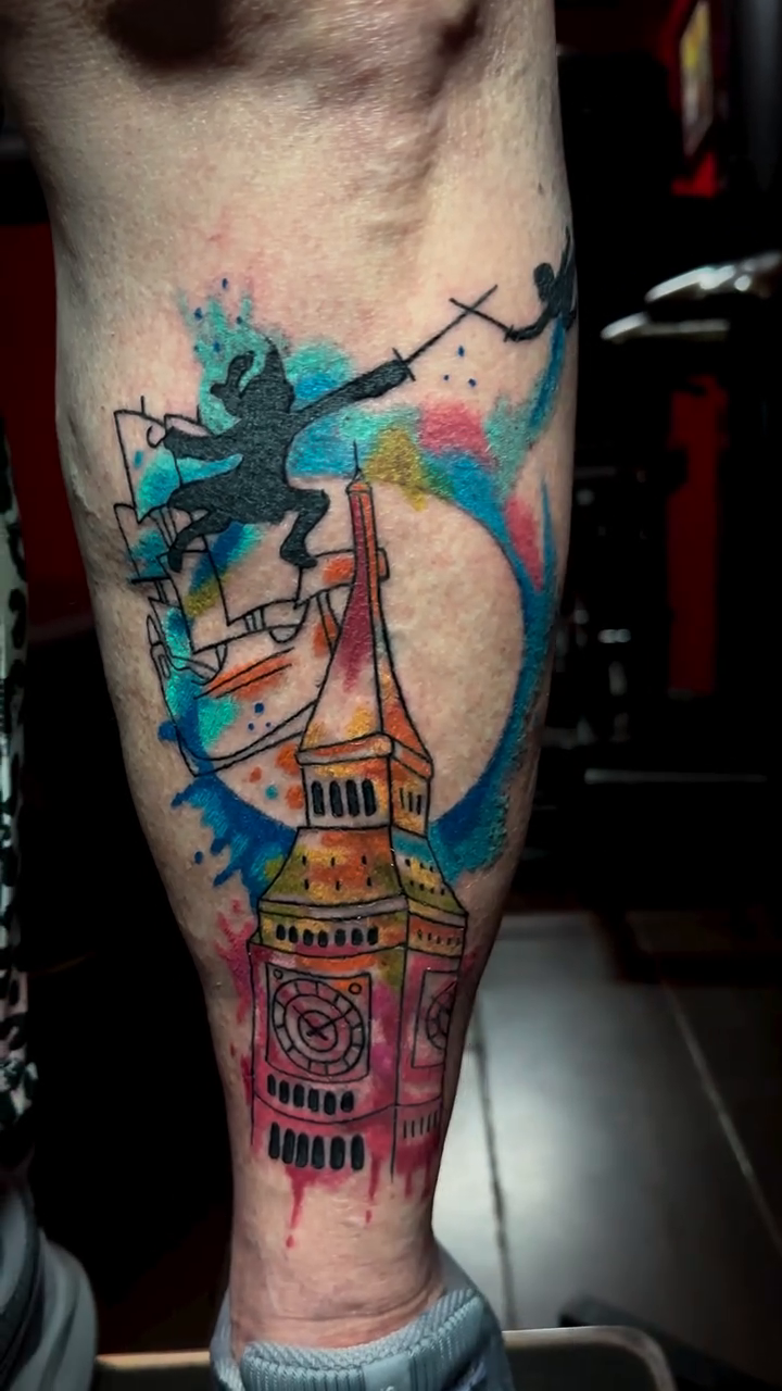 Tattoo by @anthonygtattoos — watercolor