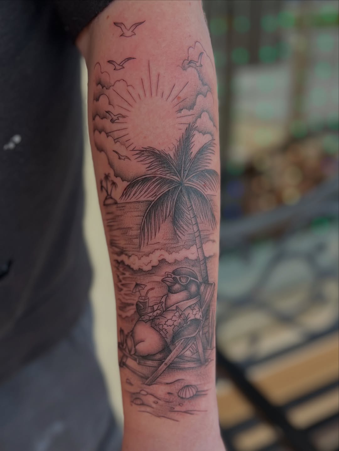 Tattoo by @jaiwoods_tattoo — black_and_grey