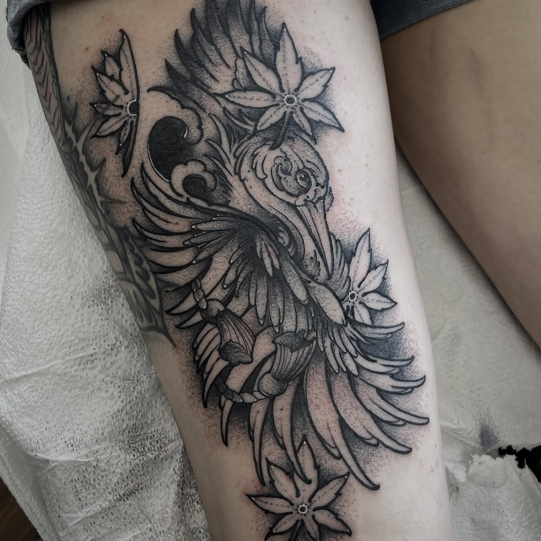Tattoo by @slim_reaper_tattoos — black_and_grey