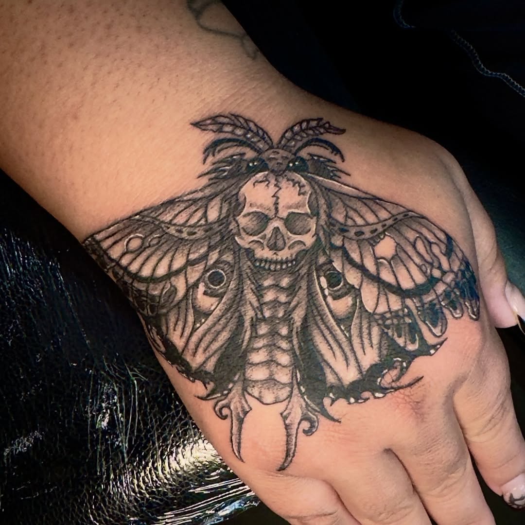 Tattoo by @severin0art — blackwork, dark_realism