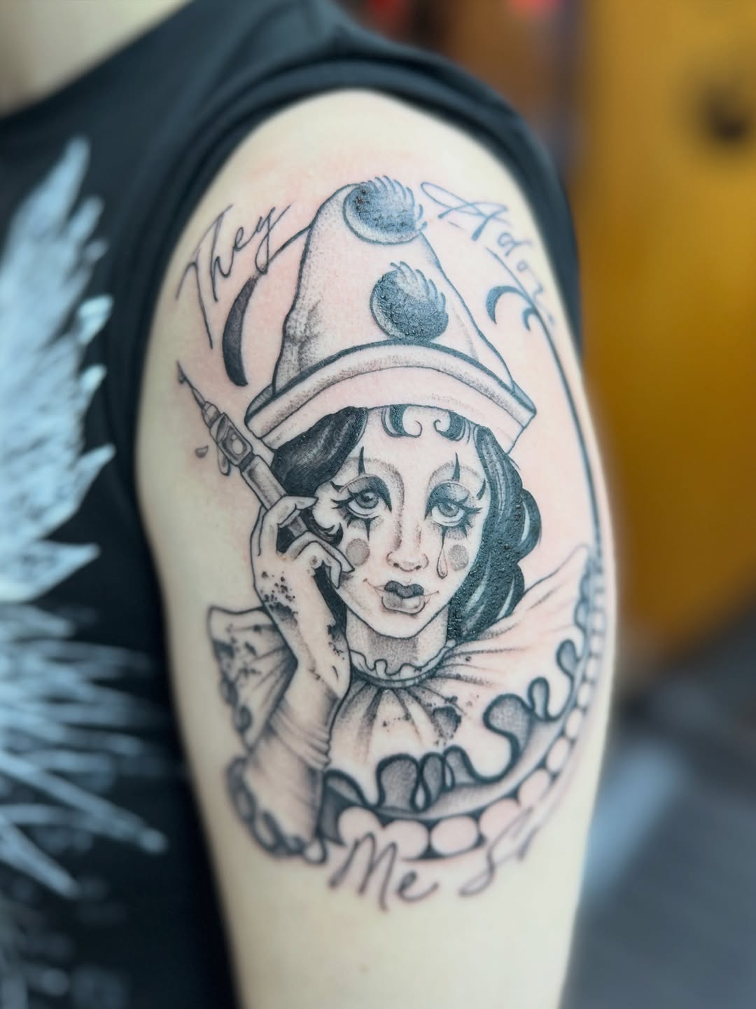Tattoo by @rebecca.rose.tattoos โ chicano, lettering_script