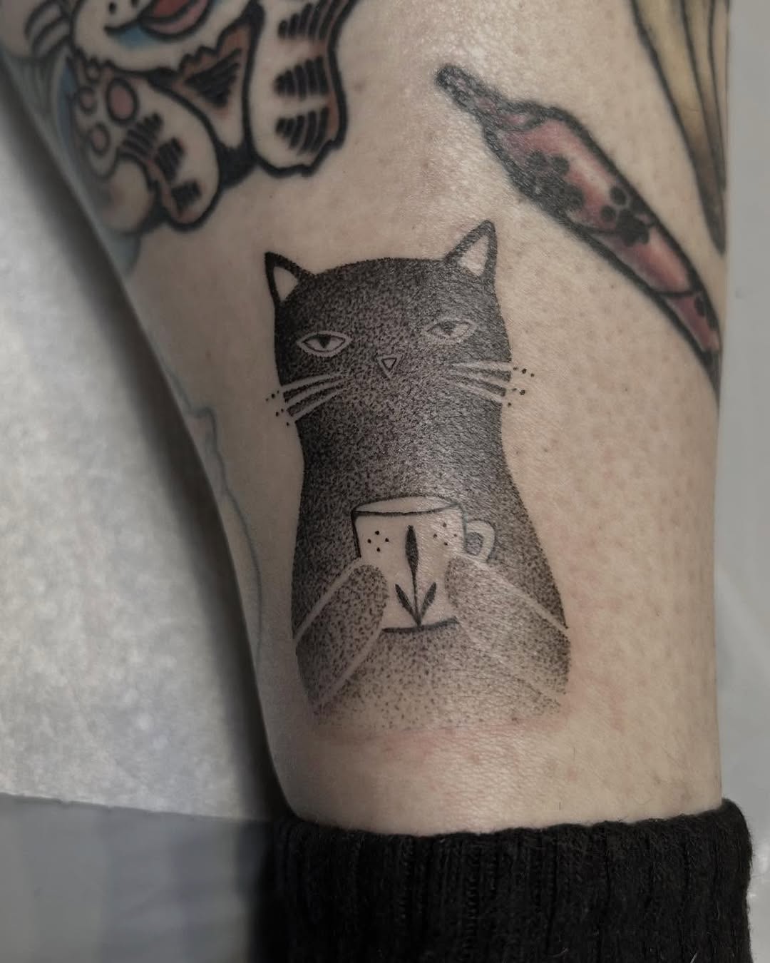 Tattoo by @douceliigne — dotwork, minimalist
