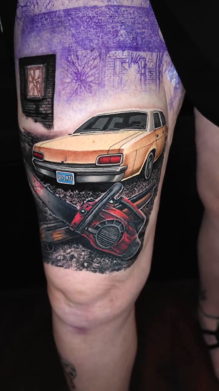Tattoo by @jmds_ink — realism, trash_polka