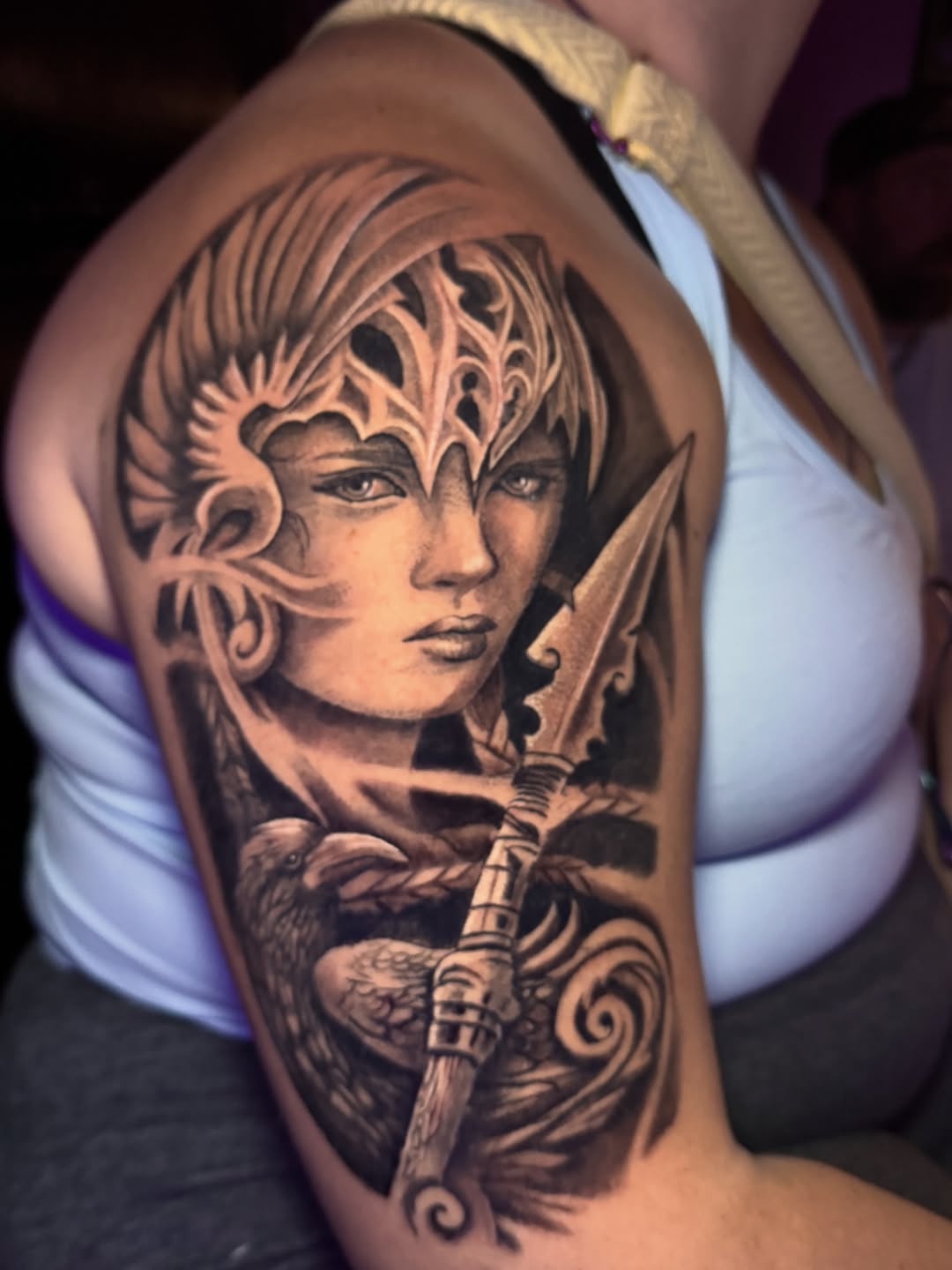 Tattoo by @stiffrakoonink โ realism, black_and_grey