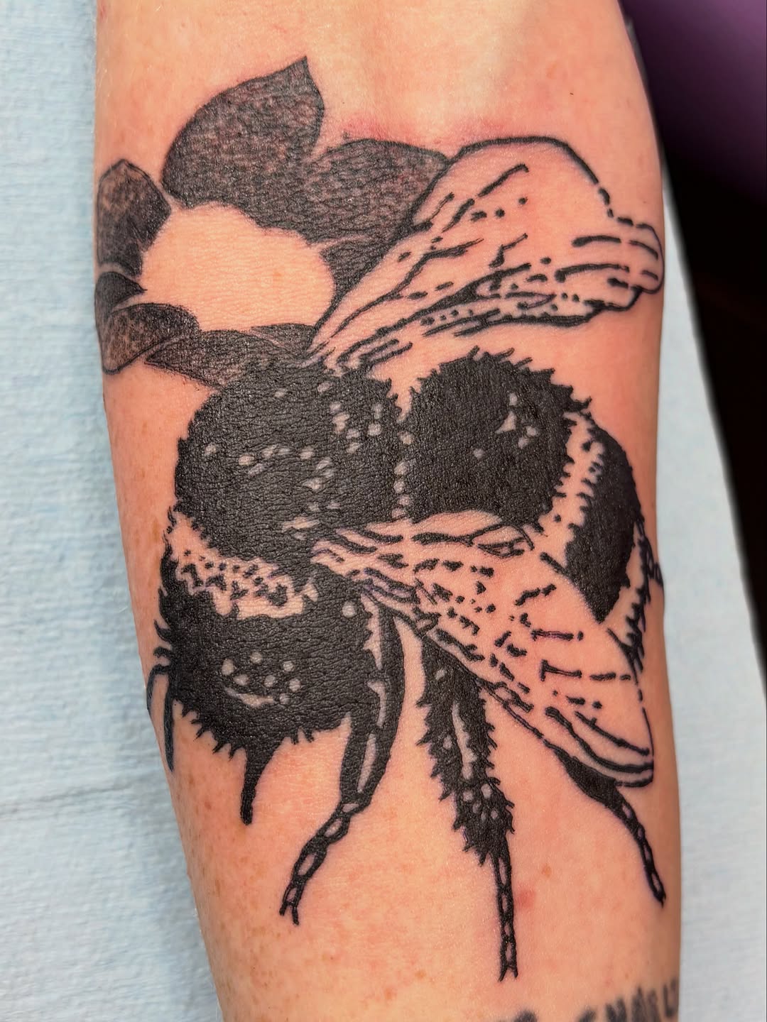 Tattoo by @cammerondamnit — blackwork, dotwork