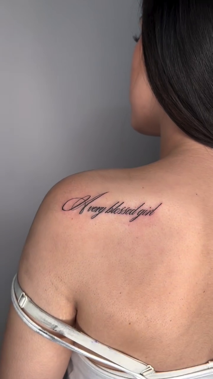 Tattoo by @jusan.tattoos β lettering_script, fine_line