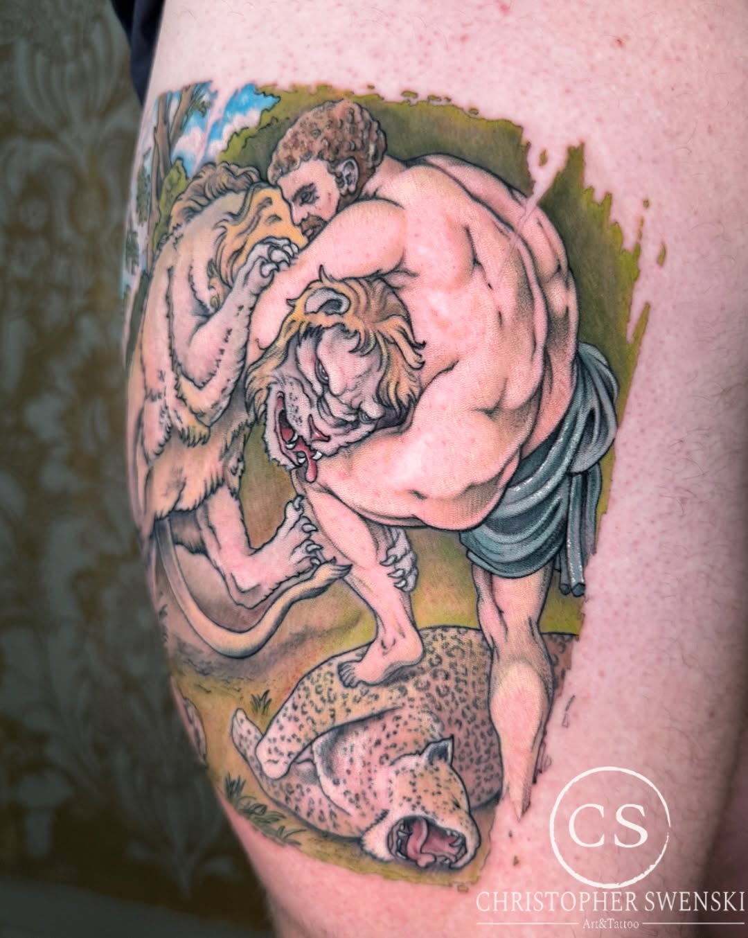 Tattoo by @chris_swenski_tattoo β realism, black_and_grey
