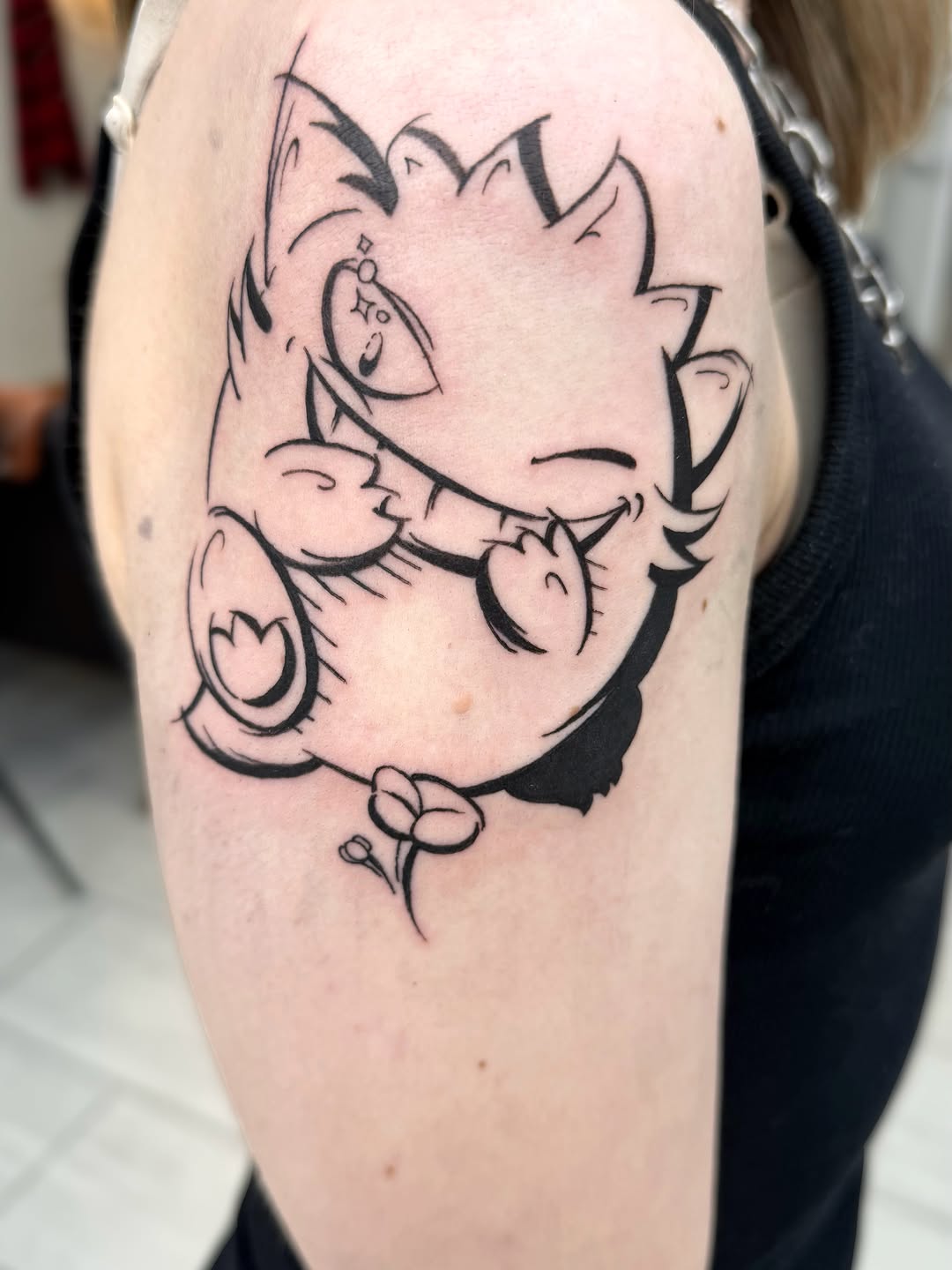 Tattoo by @night.owl.tattoo โ anime, sketch