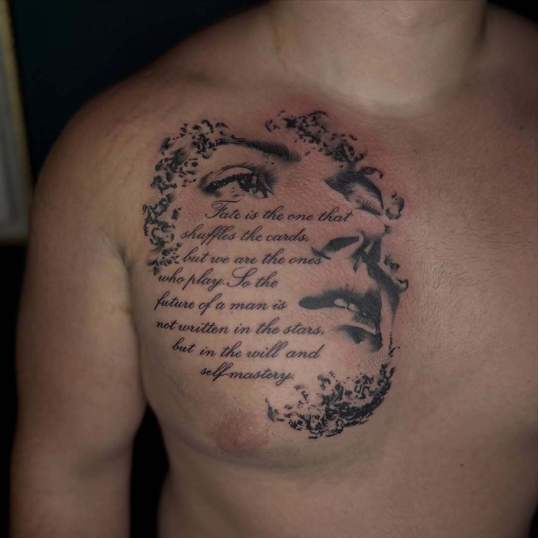Tattoo by @tattedbytorii — realism, lettering_script