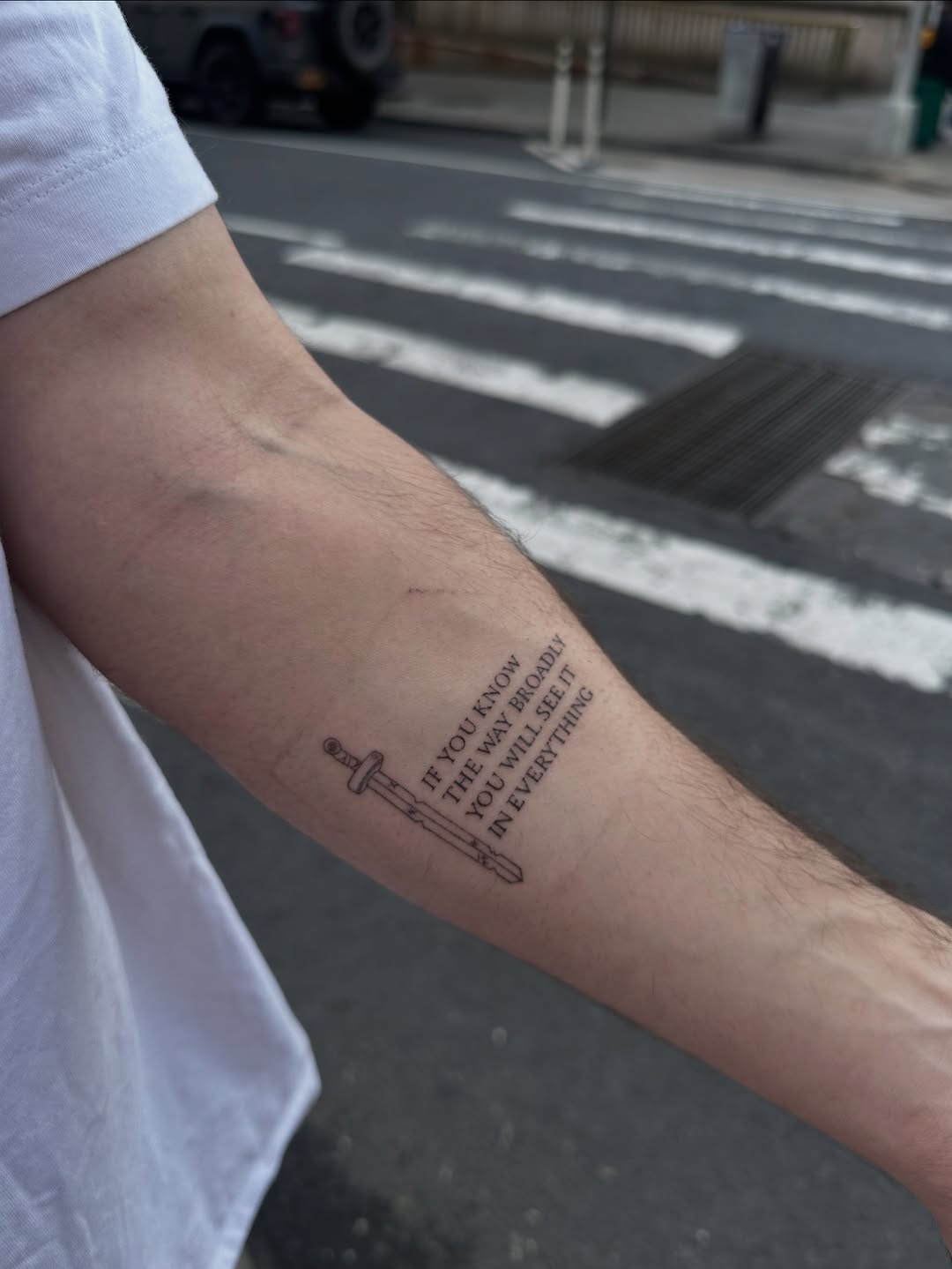 Tattoo by @taravychi — lettering_script, fine_line