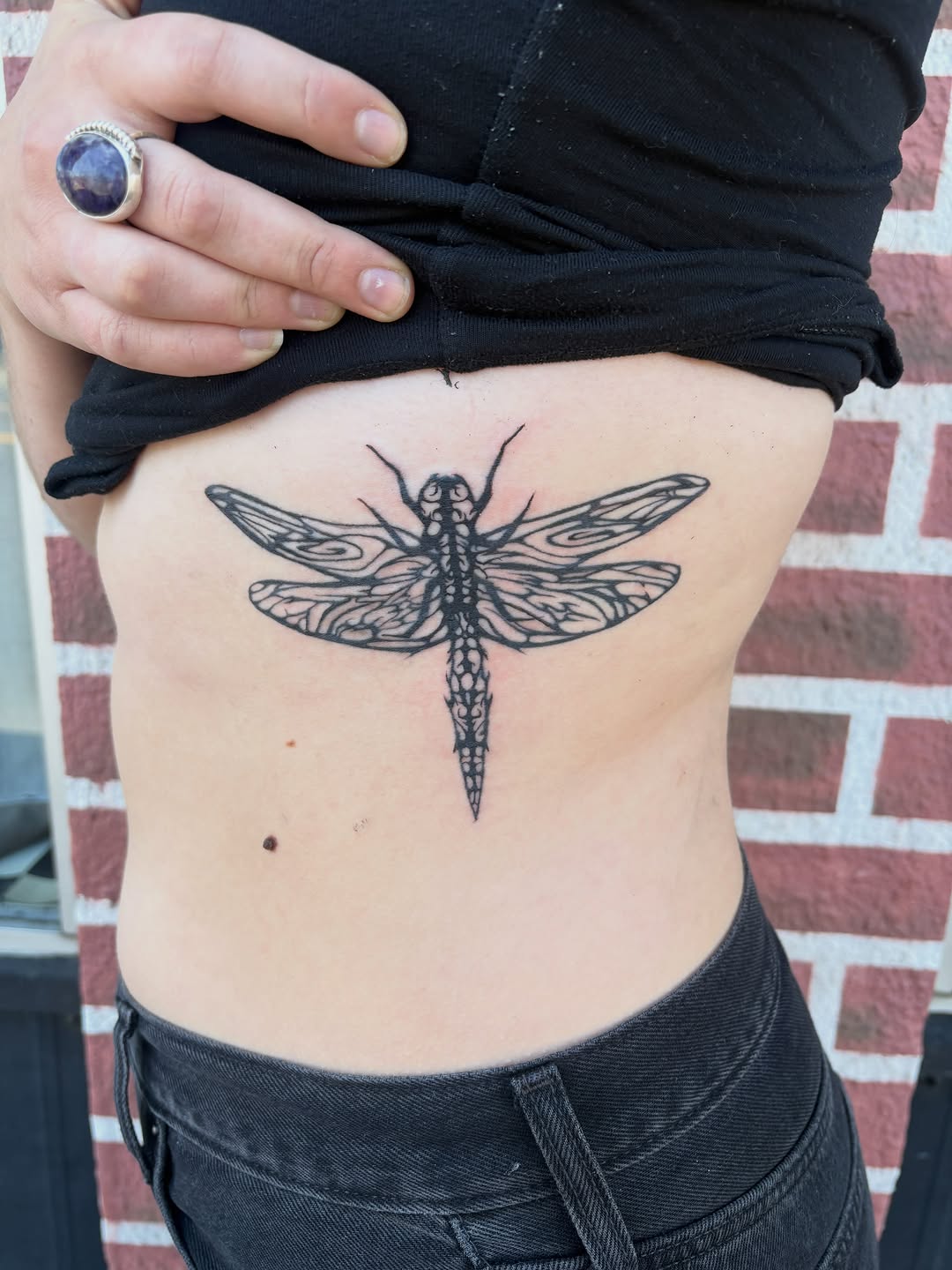 Tattoo by @lifeiscitrus — blackwork