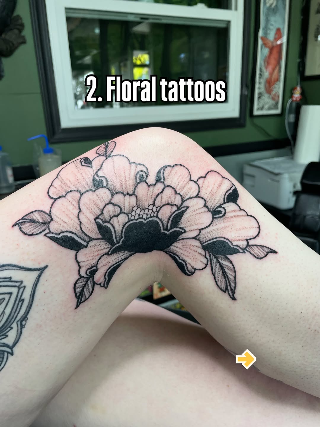 Tattoo by @chrisreedtattoos β blackwork, black_and_grey