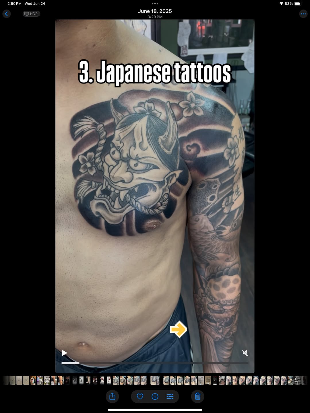 Tattoo by @chrisreedtattoos β japanese_irezumi, black_and_grey