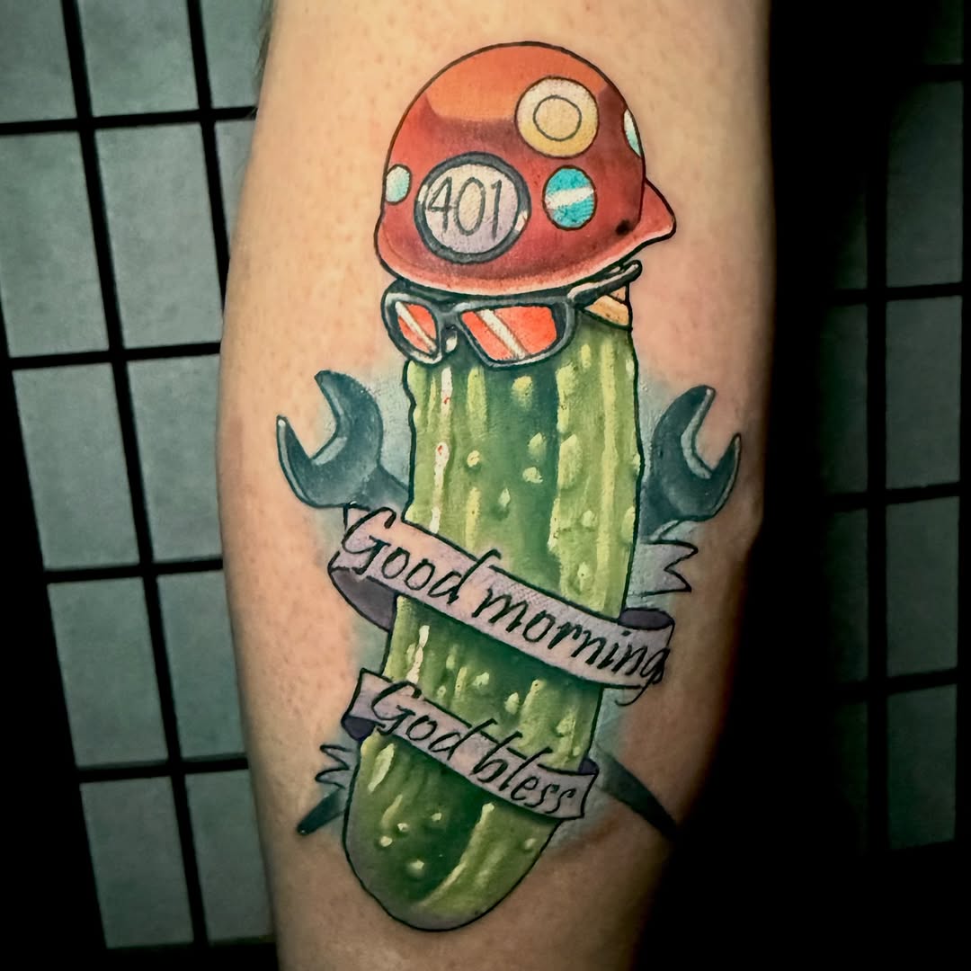 Tattoo by @taylormillstattoos — new_school, lettering_script