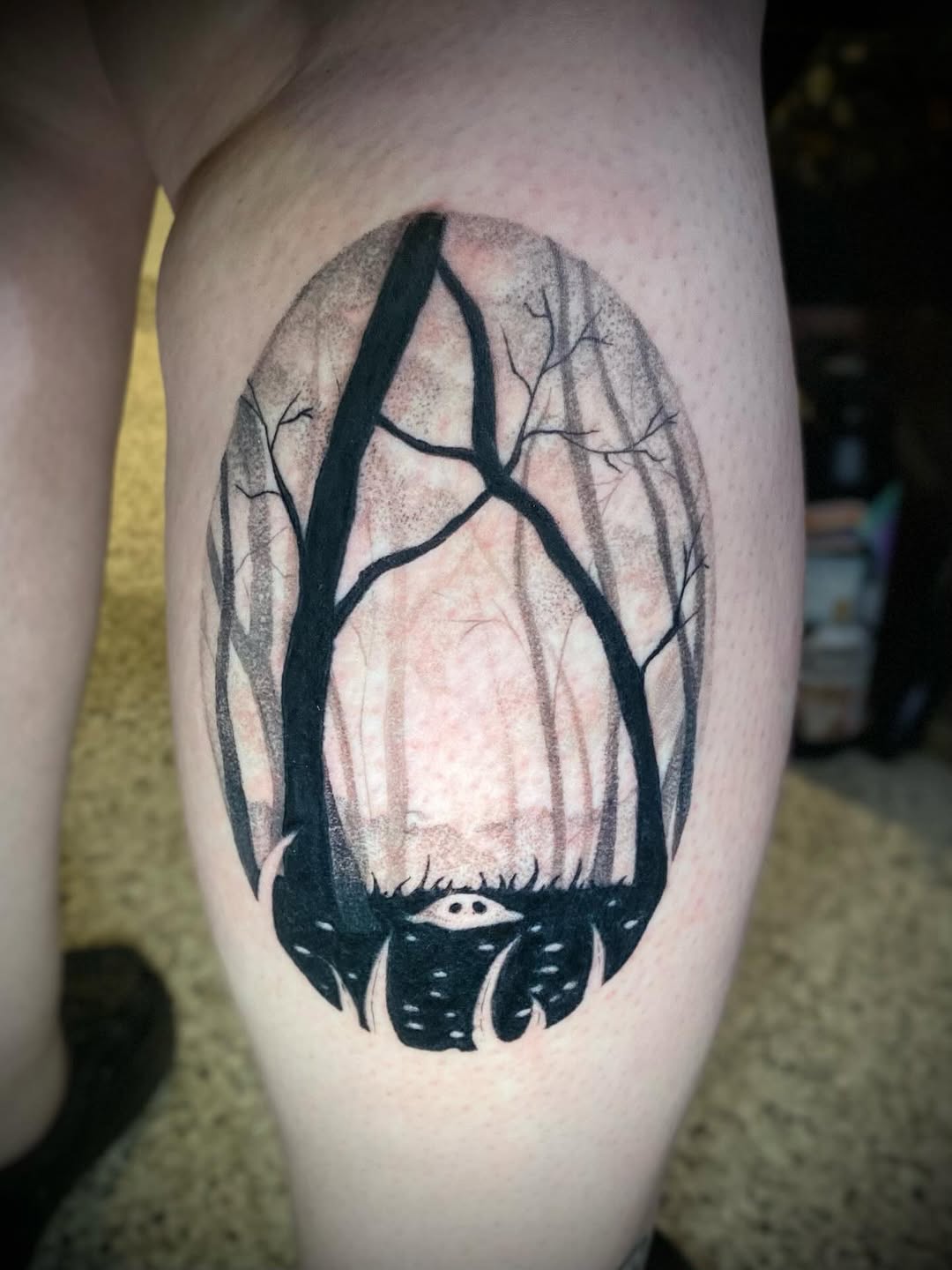 Tattoo by @_unfreakish_ — black_and_grey