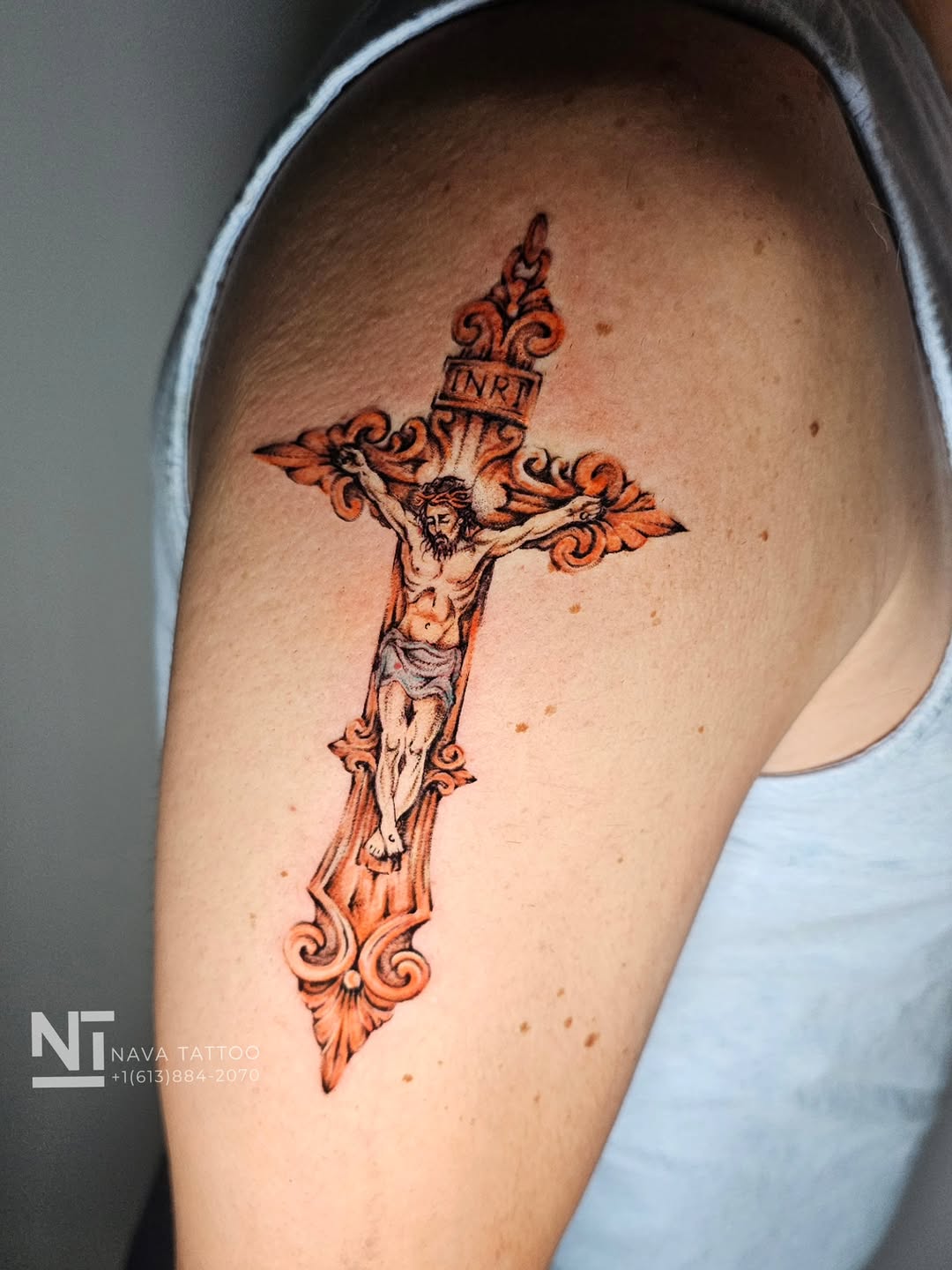 Tattoo by @navatattooo — realism, black_and_grey