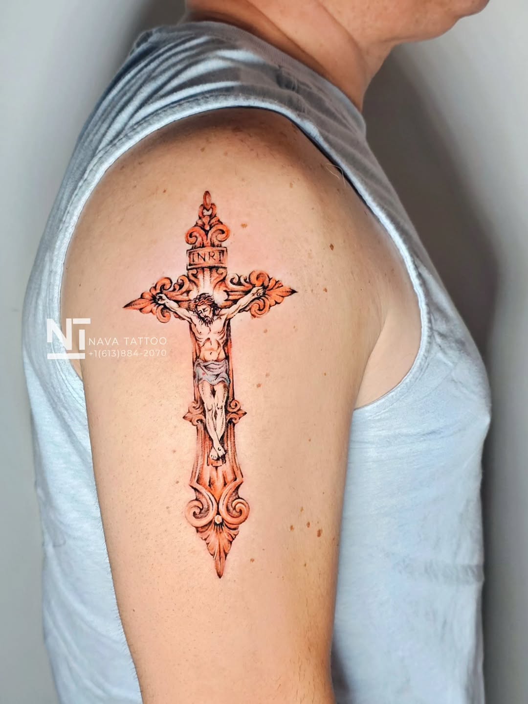Tattoo by @navatattooo — realism, black_and_grey