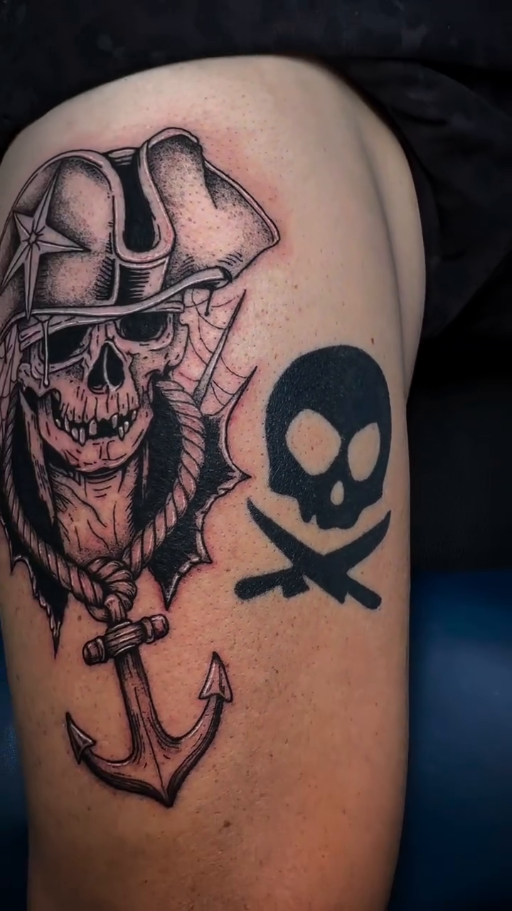 Tattoo by @acoupletattoos โ black_and_grey, illustrative