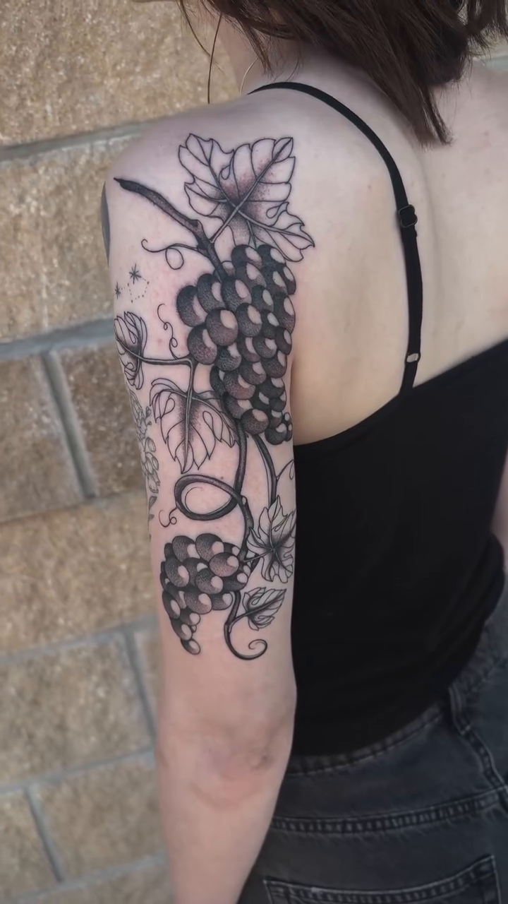 Tattoo by @sabotagedsiren — illustrative, black_and_grey