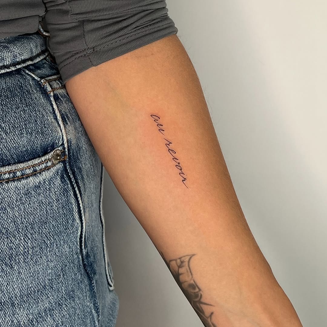 Tattoo by @dptattoos β fine_line, lettering_script