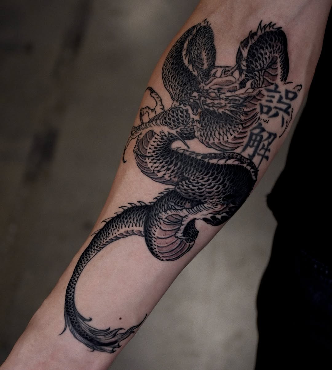 Tattoo by @gary.tattooer — japanese_irezumi, black_and_grey