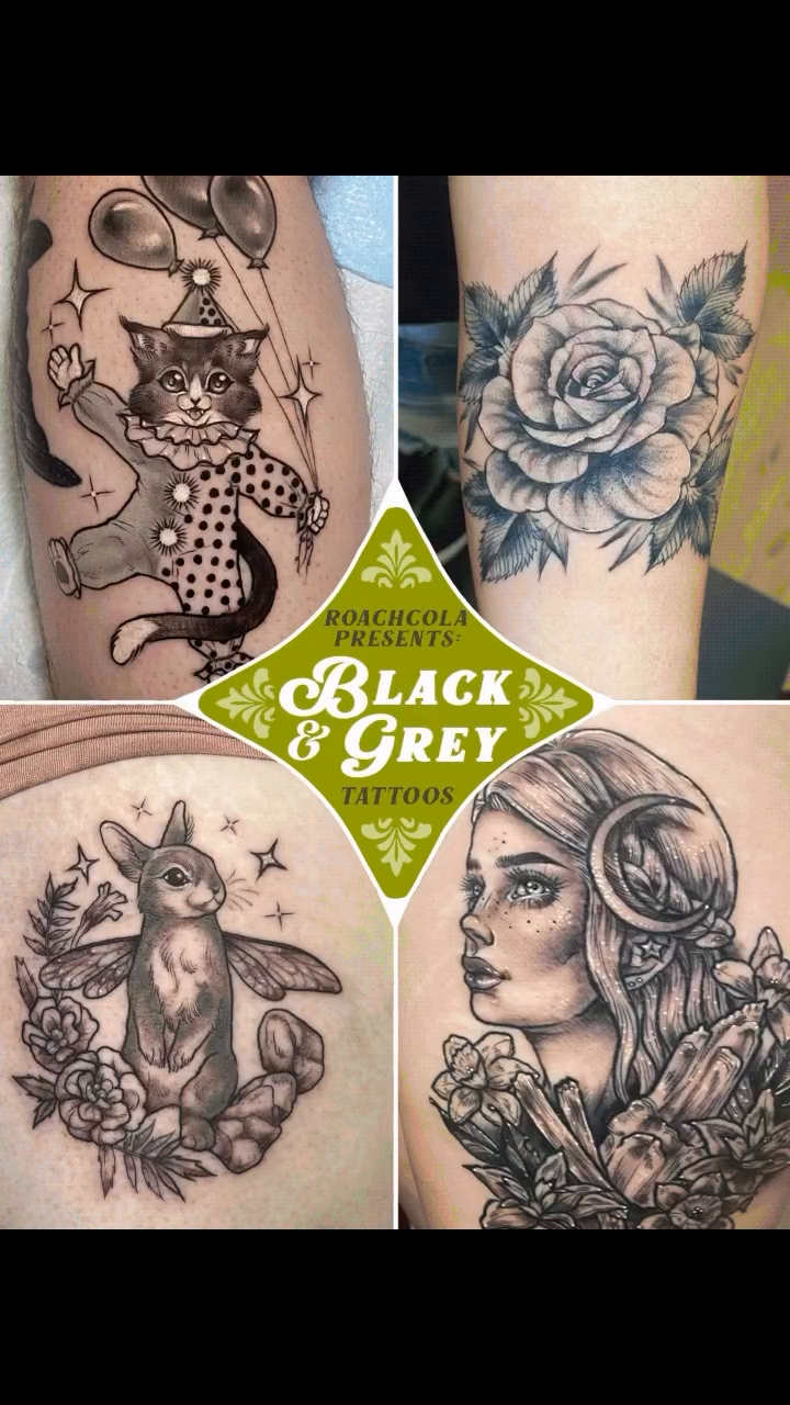 Tattoo by @roachcola — black_and_grey, realism
