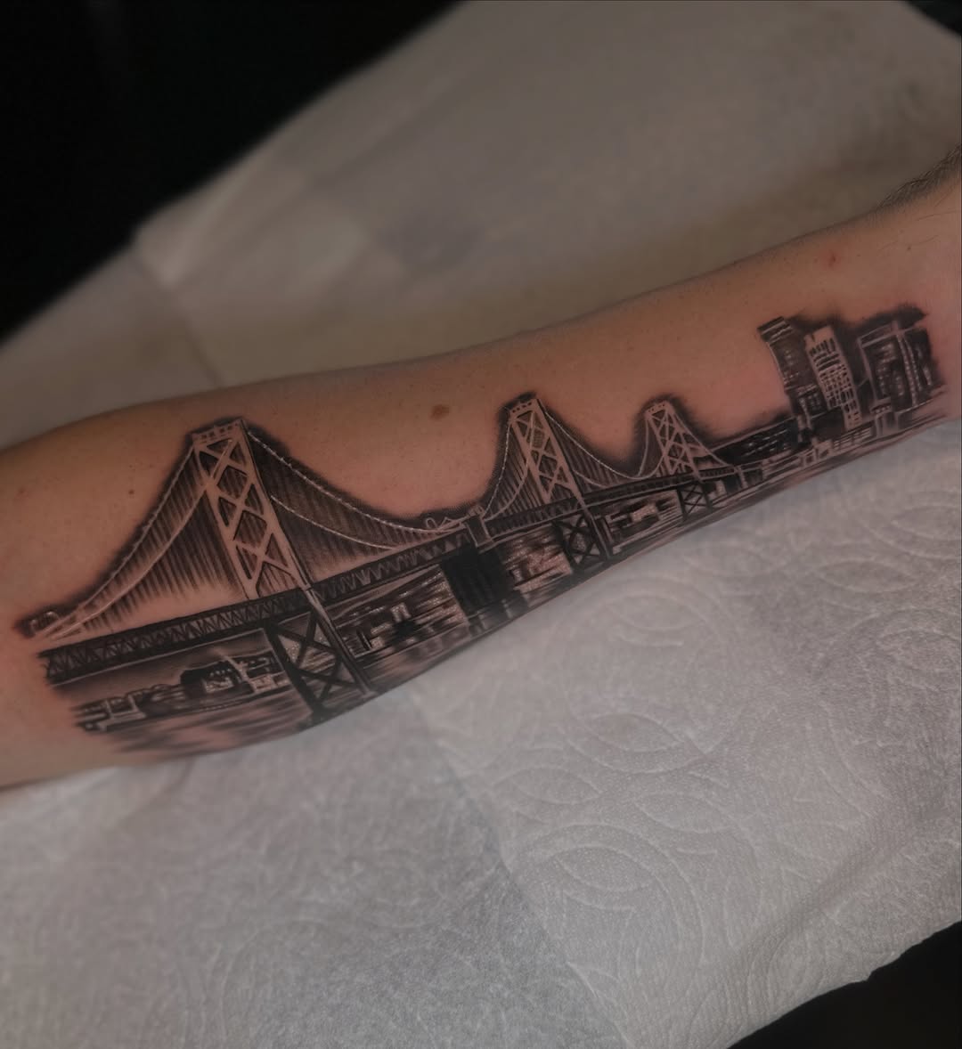 Tattoo by @inkmando — realism, black_and_grey