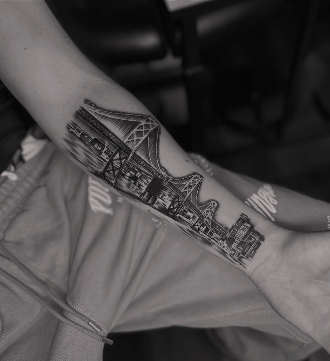 Tattoo by @inkmando — realism, black_and_grey