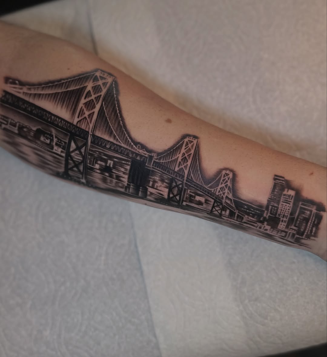 Tattoo by @inkmando — realism, black_and_grey