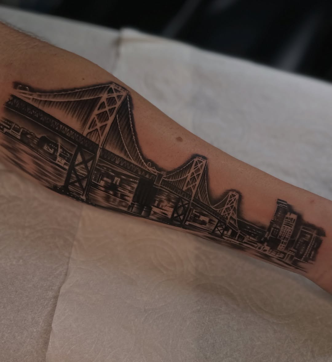 Tattoo by @inkmando — realism, black_and_grey