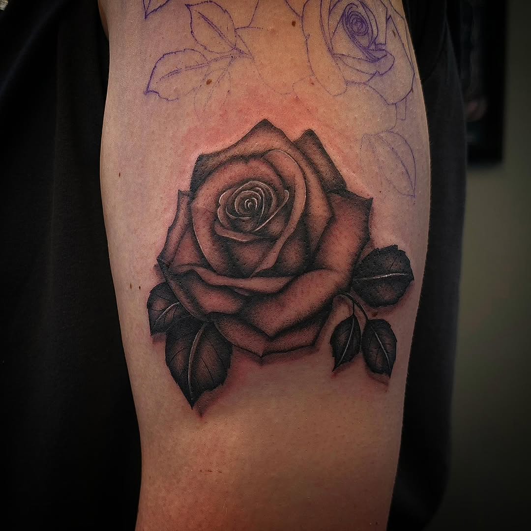 Tattoo by @danielleeink — black_and_grey, realism