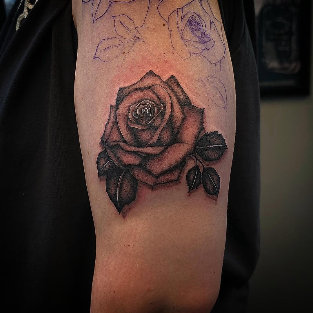 Tattoo by @danielleeink — black_and_grey, realism