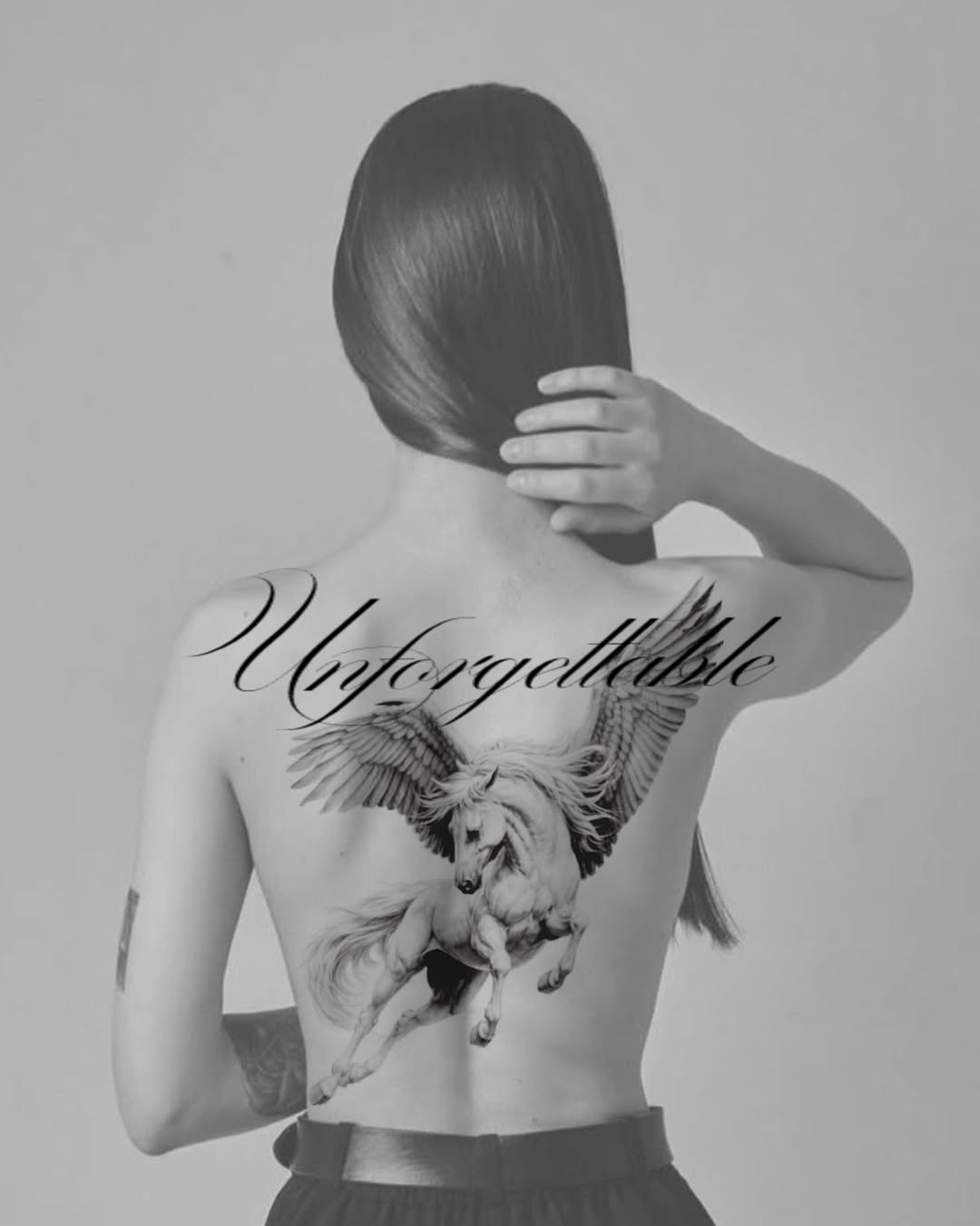 Tattoo by @marticia.tats — realism, lettering_script