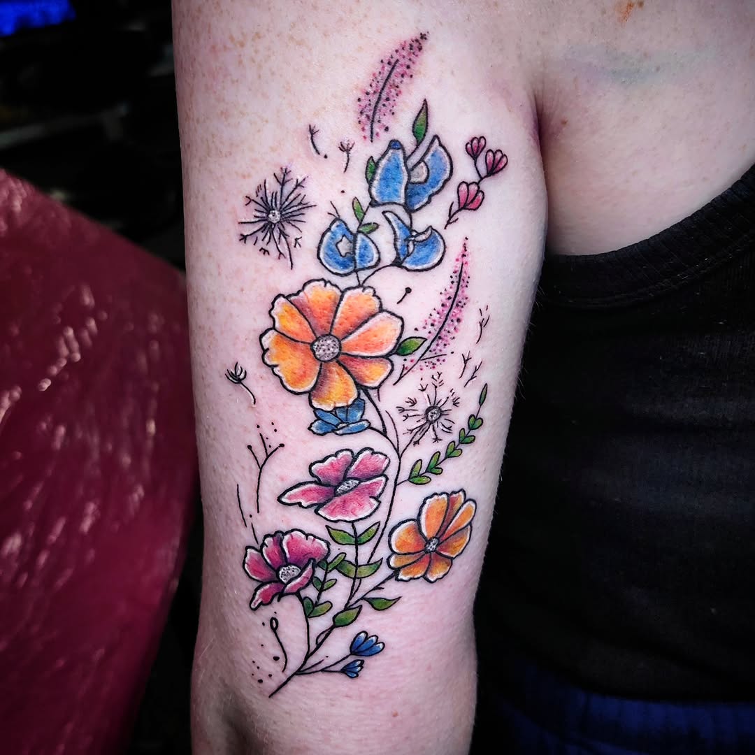Tattoo by @tattoosbyalmond — watercolor, fine_line