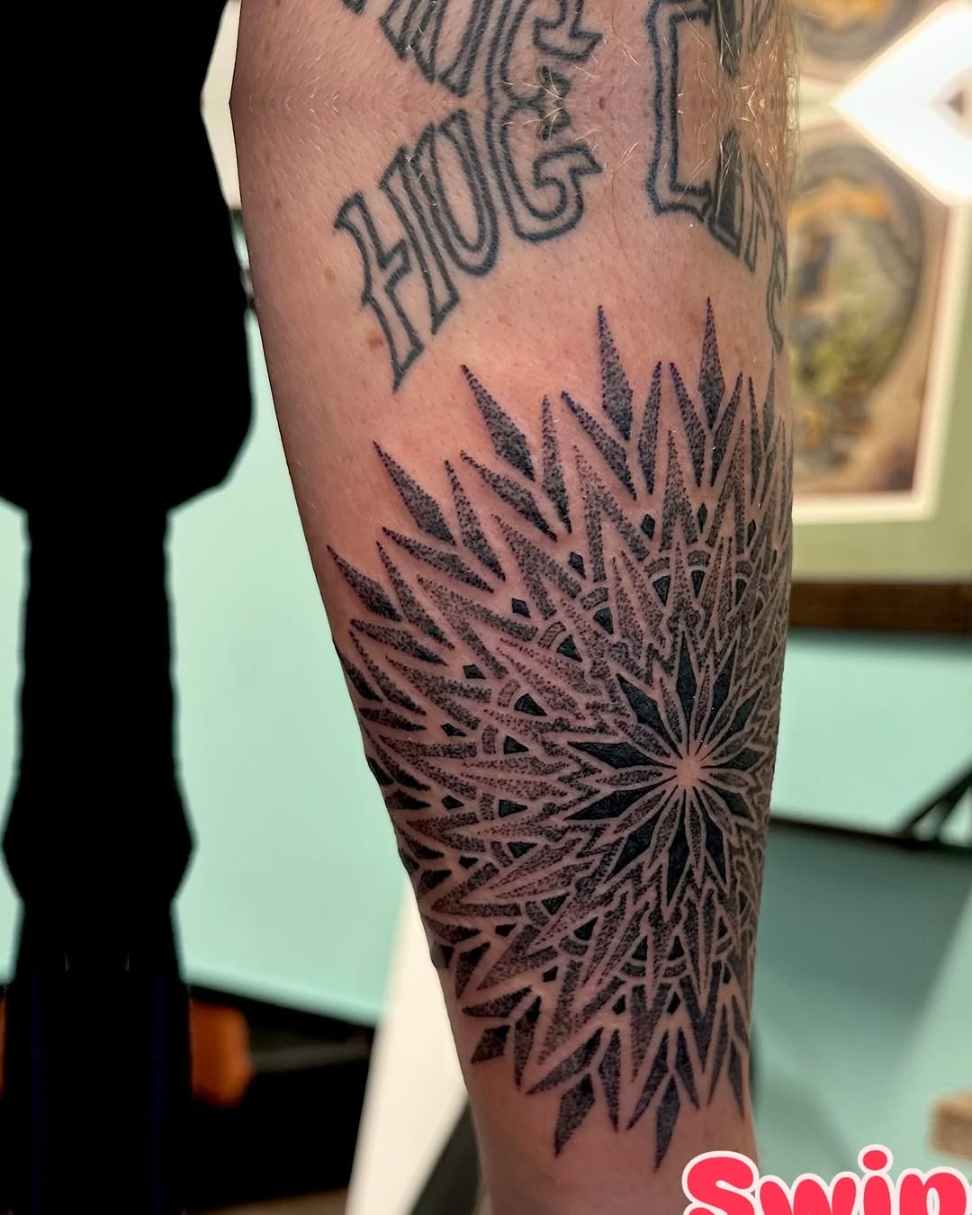 Tattoo by @jose.phinelynch — dotwork, geometric