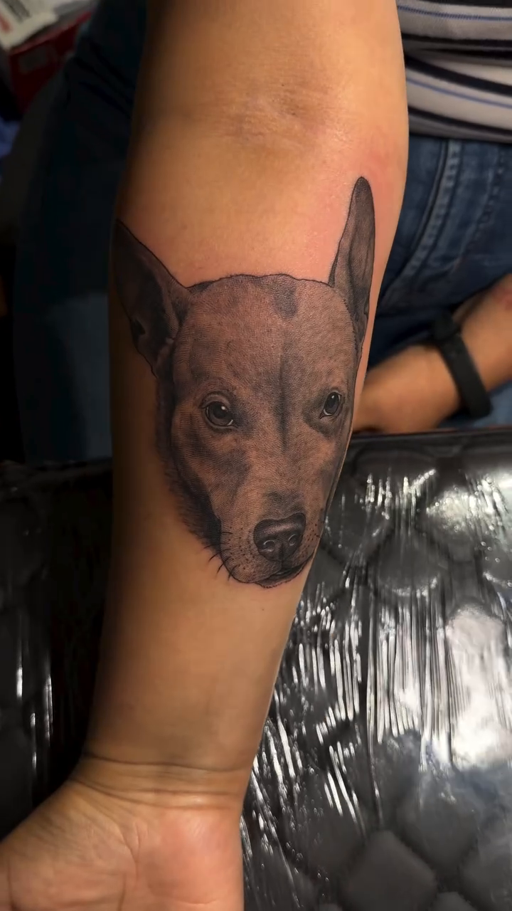 Tattoo by @bornrebel_tattoos โ realism, black_and_grey