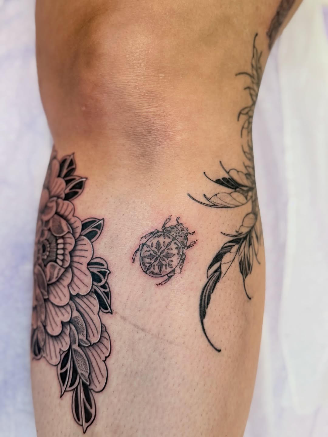 Tattoo by @amandanicole_ink — black_and_grey