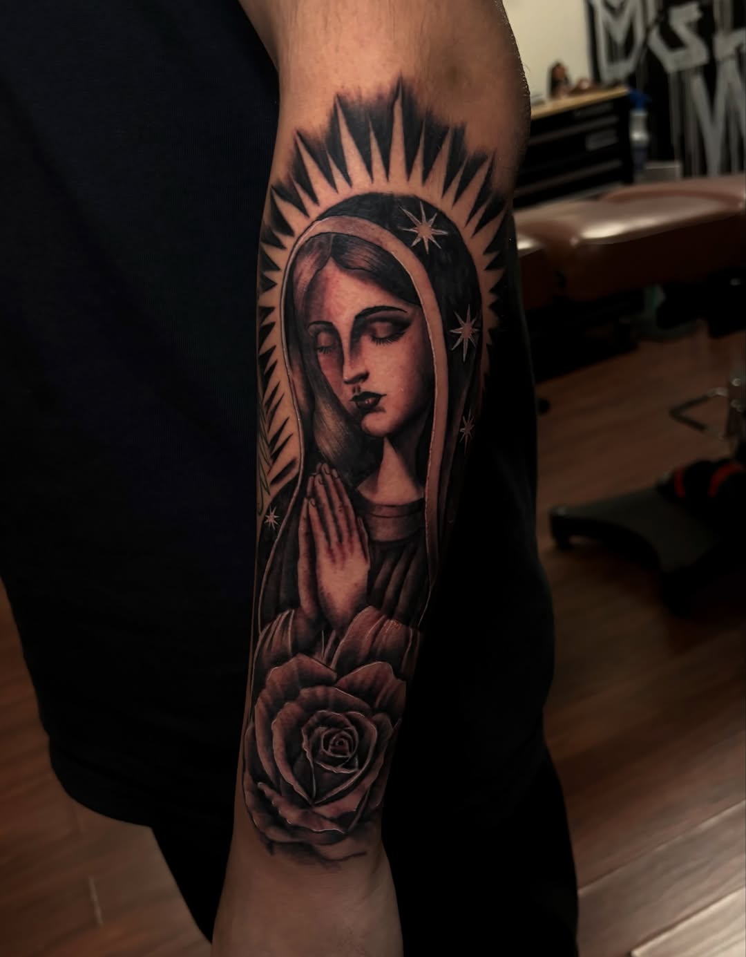 Tattoo by @sincitytattooer — black_and_grey, realism