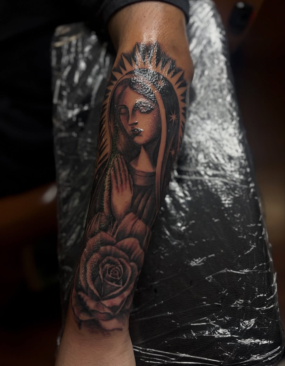 Tattoo by @sincitytattooer — black_and_grey, realism