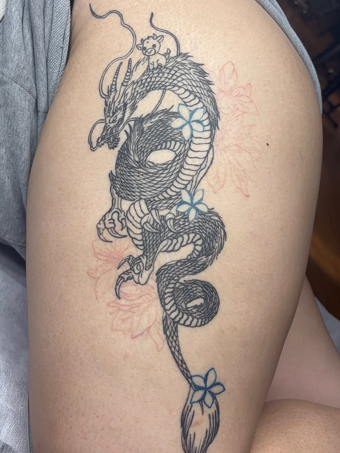 Tattoo by @vo.ink.metric โ illustrative, black_and_grey
