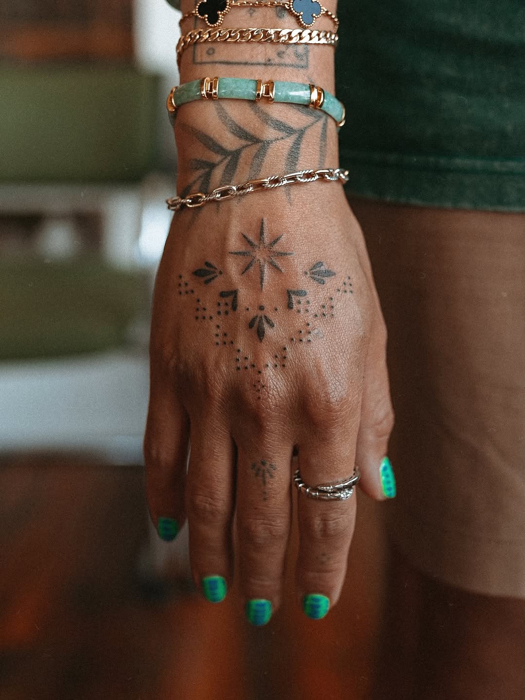 Tattoo by @spicy_pokes — fine_line, dotwork
