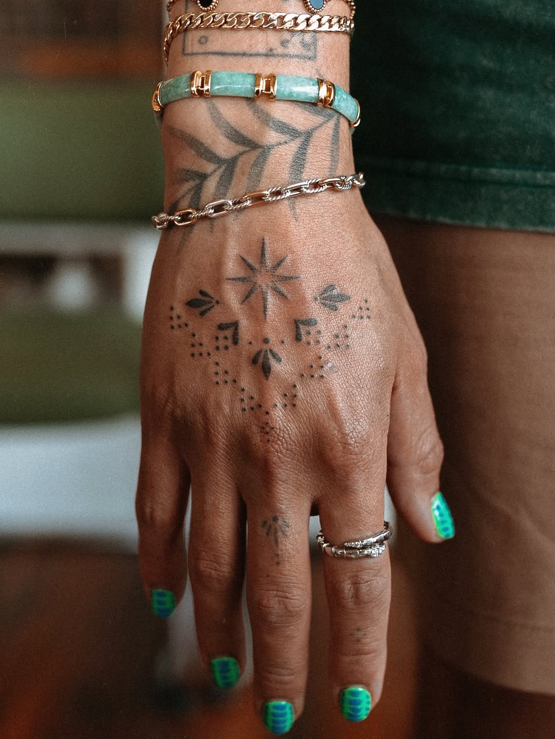 Tattoo by @spicy_pokes — dotwork