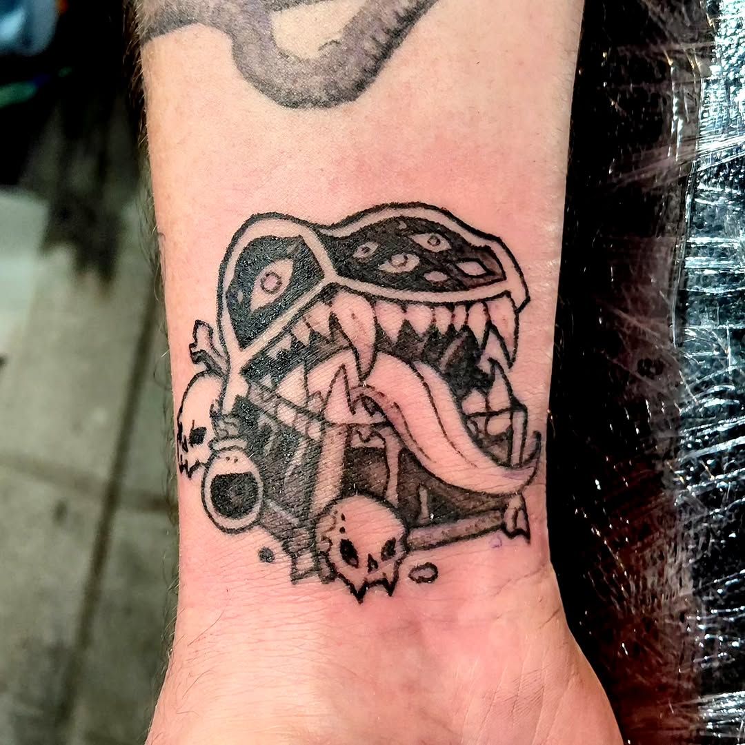 Tattoo by @ripgloss.tattoo — new_school, black_and_grey