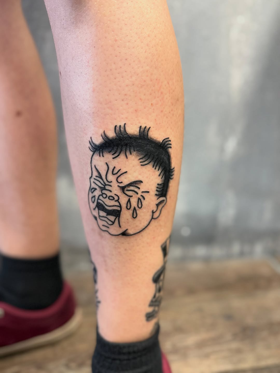 Tattoo by @milohdraws โ blackwork