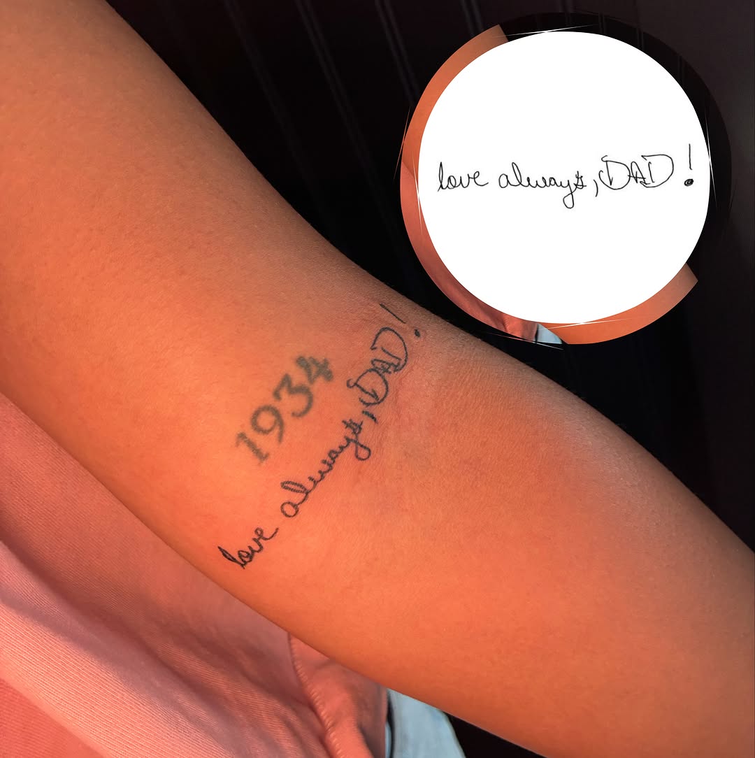 Tattoo by @culturadelareyna — lettering_script, fine_line
