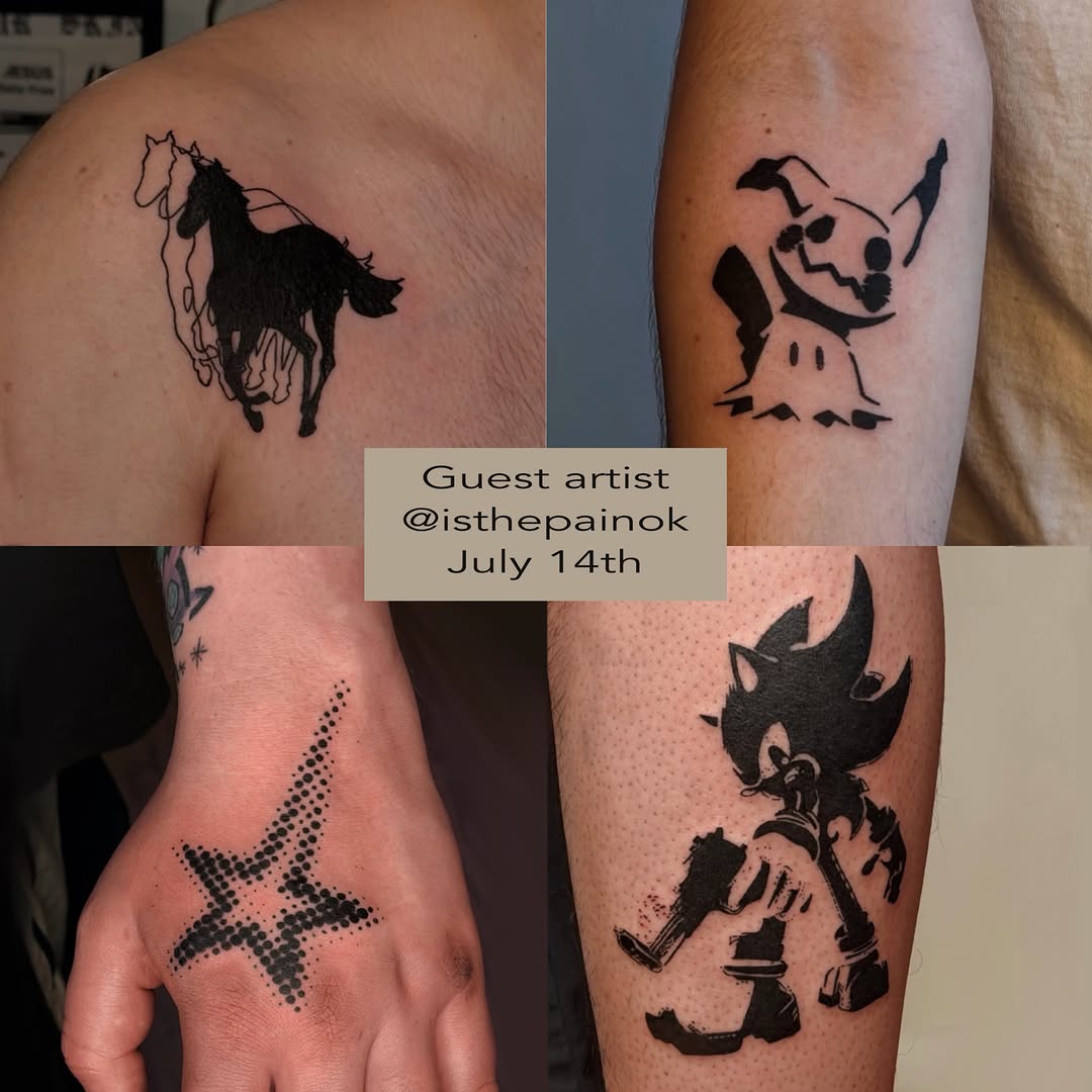 Tattoo by @isthepainok — blackwork