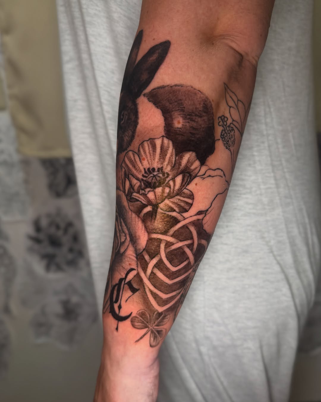 Tattoo by @binx_inks — black_and_grey